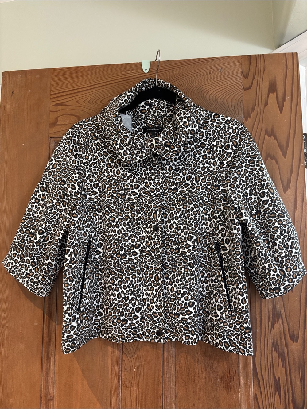 Samuel Dong Leopard Print Jacket - Brown, Black, Cream